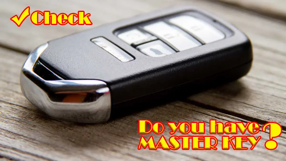 Toyota Master Key
