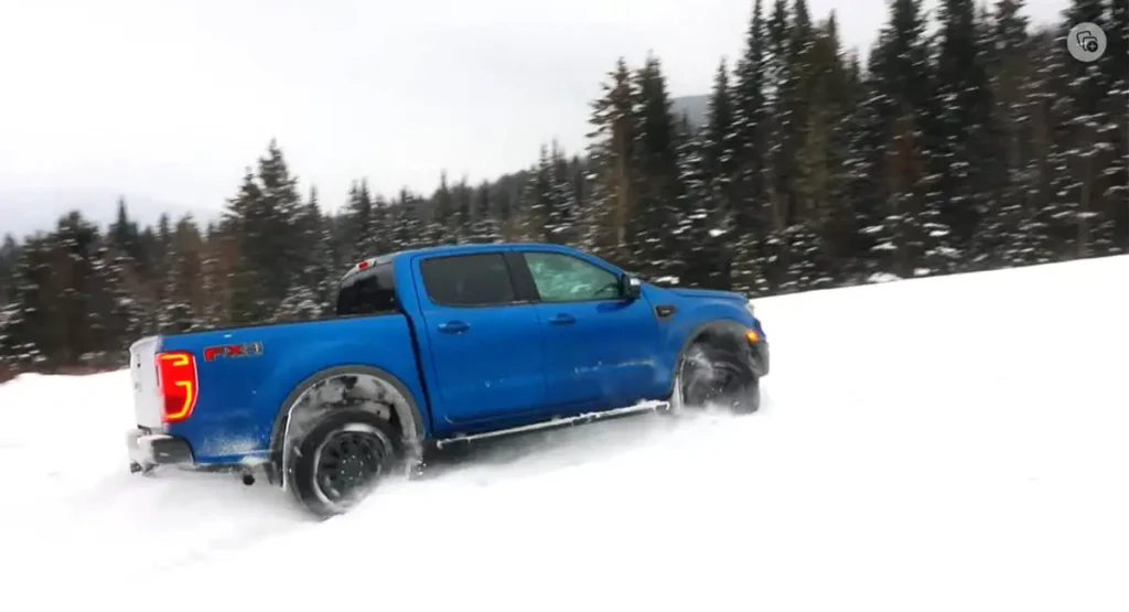 Ford Ranger in Snow